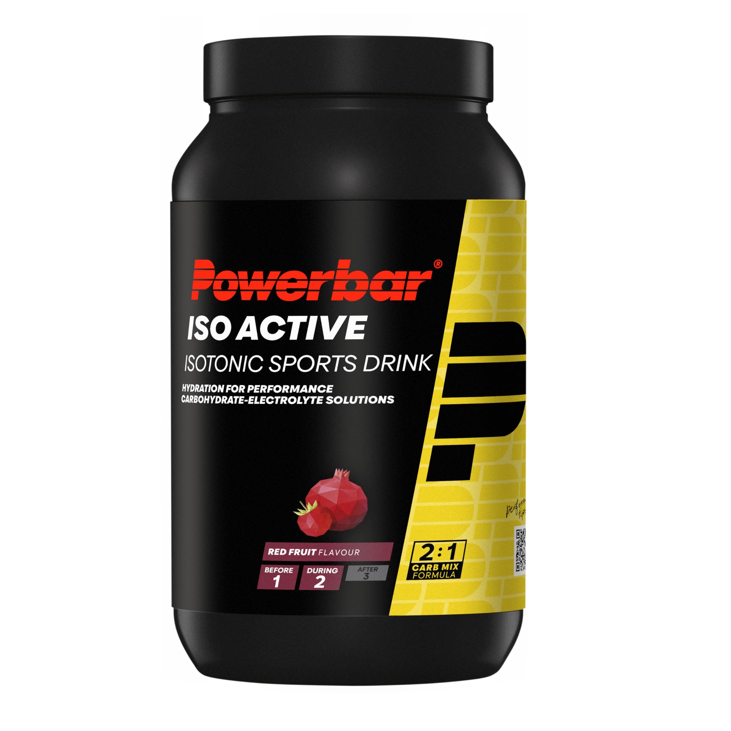 PowerBar Isoactive Red Fruit — bebida isotónica 1320 g con 5 electrolitos